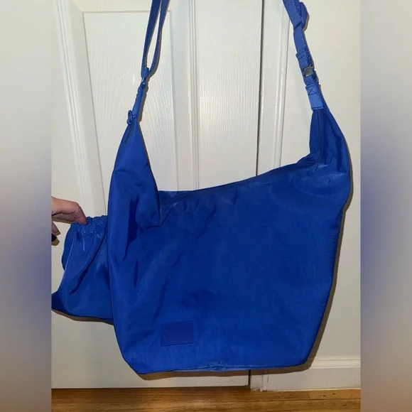 Beis Cobalt Blue Crescent Catchall Bag - Picture 2 of 16